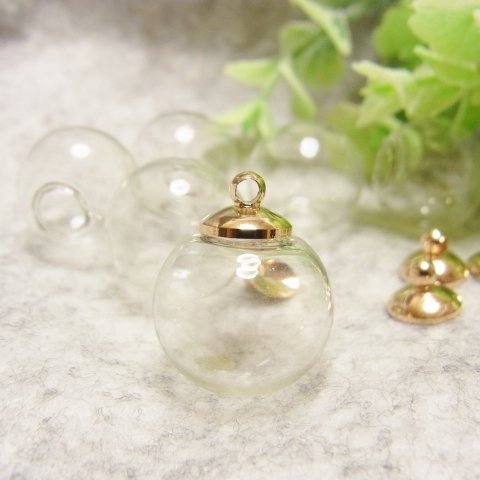 ガラスドーム　キャップセット14mm ６個