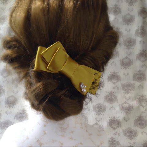 bijoupoint ribbon barrette