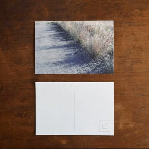 冬の河原柄のポストカード