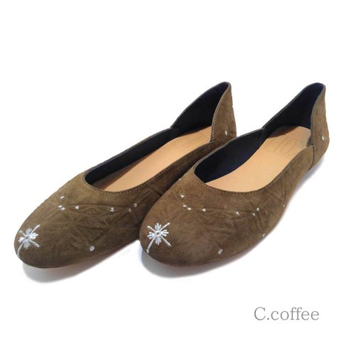 [SALE] Rangori Flat shoes ランゴリ レザーパンプス   C.coffee