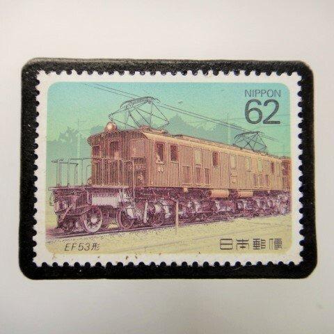 日本 　鉄道 切手ブローチ 3942