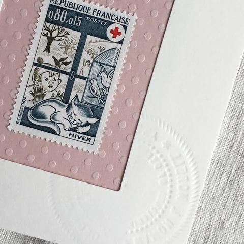 ちいさなartmuseum　france　stamp