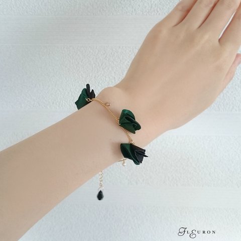 ブレスレット　Vert et noir