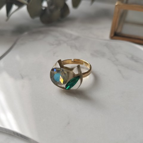 jewel cat  ring④