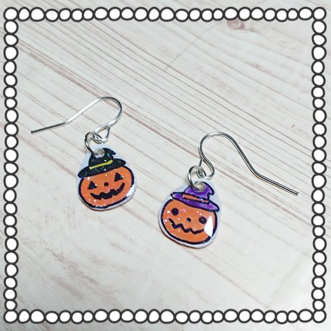 ハロウィン おばけピアス