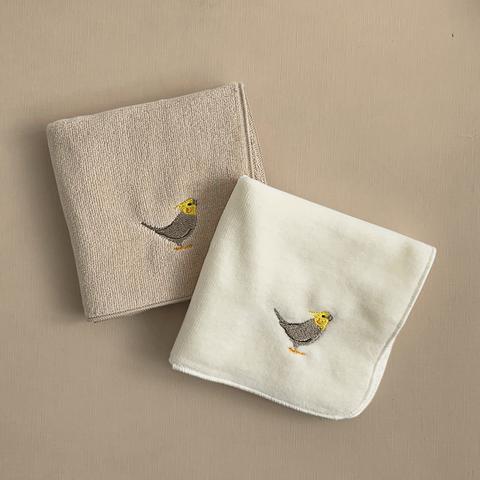 刺繍ミニタオル（オカメインコ ノーマル）