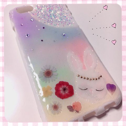 夢ミルうさぎ iPhoneケース