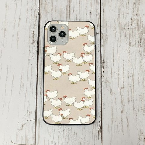 iphoneケース19 韓国 iphoneケース 強化ガラス おしゃれ 北欧 鳥　レトロ　アイフォン　リバティ　かわいい　流行り iface