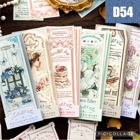 D54★wonderful time★しおり★ブックマーク★６種類セット