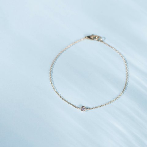 Pleine Lune -Bracelet-◇K18YG/PG×Diamond 0.06ct