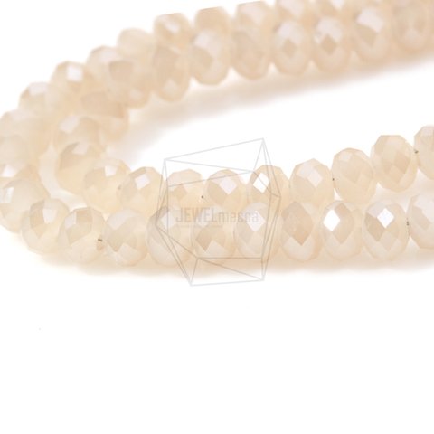 GLA-097-G【100個入り】クリスタルロンデルビーズ,Faceted Crystal Rondelle Bead