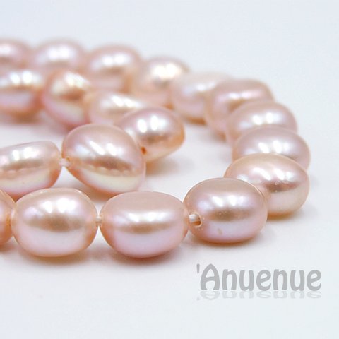 Natural Stone Beads /淡水パールビーズ【Potato Pink 8~9mm】５個