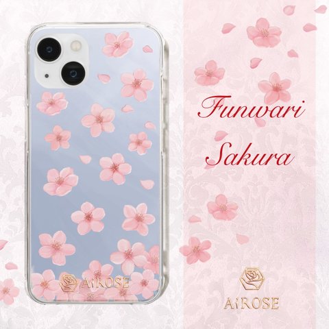 送料無料🌸新作 ふんわり桜🌸✼クリアケース iPhone Android 花 春 さくら