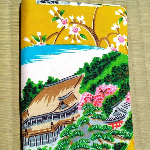 和風ブックカバー（文庫）◆京都◆和柄