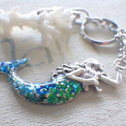 ☆受注製作☆Swimming Mermaid 人魚のキーチェーン