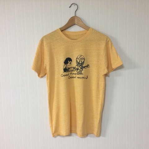 Sサイズ新品 Good time Good music Tシャツ  イエロー