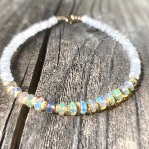 *14kgf＊Opal & Moonstone Bracelet　オパール＆ムーンストーン