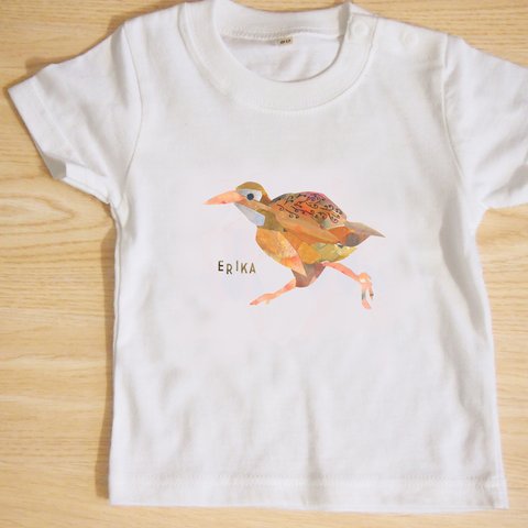 ベビーTシャツ NZ Birds ”Weka”　★名前入れ可能