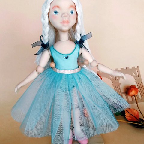 バレエ少女　handmade doll  No.026