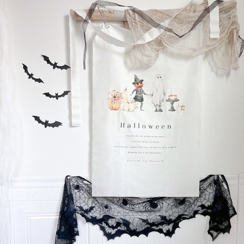 halloween tapestry( 約48*75cm）kids