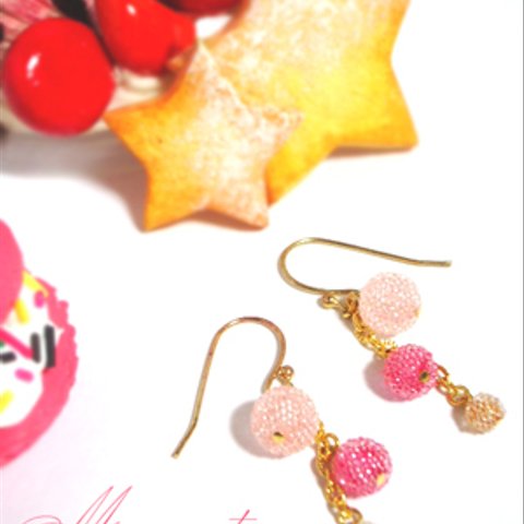 so sweet!!　：美味しそう♪　キュートなキャンディーピアス