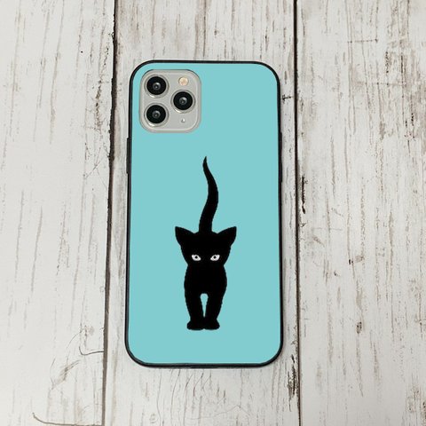 スマホケース33 期間限定 iphone 強化ガラス おしゃれ 北欧 猫シルエット2　アンティーク　運気　かわいい　絵画 iface