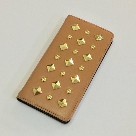 本革スマホケース「スタッズ」iPhone6、6s用