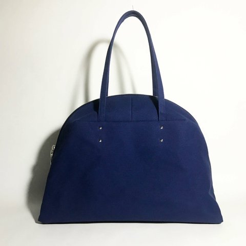 SHELL ( Navy ) 帆布のトートバッグ