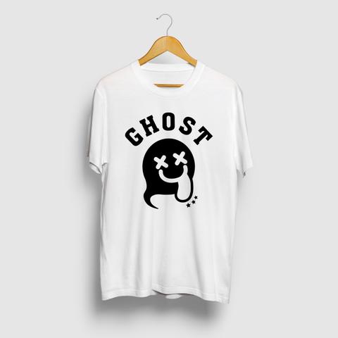 Ghost ゴースト オバケイラストアーチロゴTシャツ 