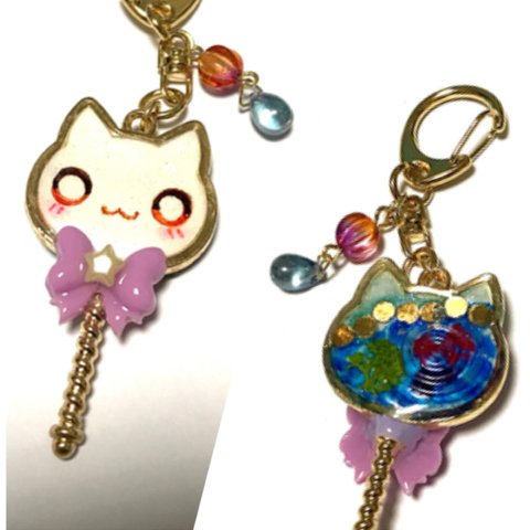 【Sale!】ねこもどき棒付きキャンディキーホルダー