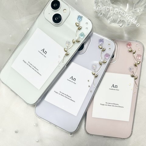 シンプルチューリップのiPhoneケース