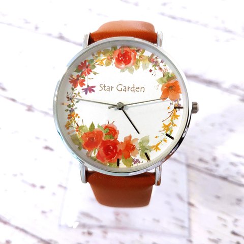 花の腕時計