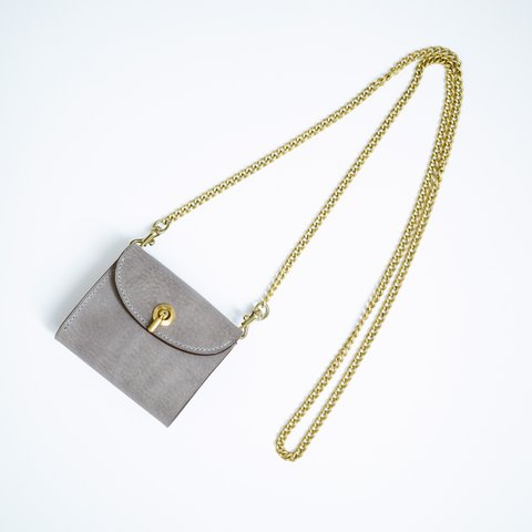 【追加オプション】flap mini wallet ショルダーチェーン 真鍮製
