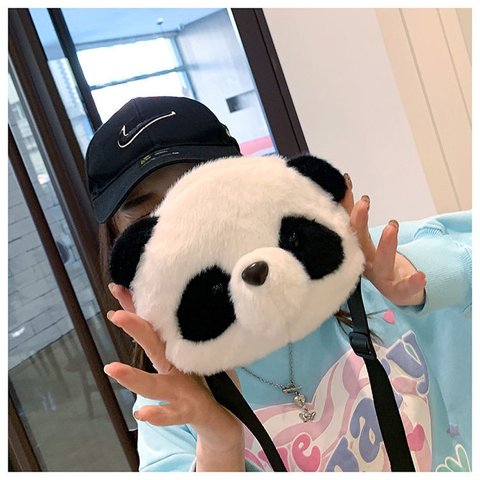 Panda パンダ ショルダーバッグ キッズ 学生 子供 パンダ柄 肩掛けバッグ 学生手袋 かわいい 中国のパンダ