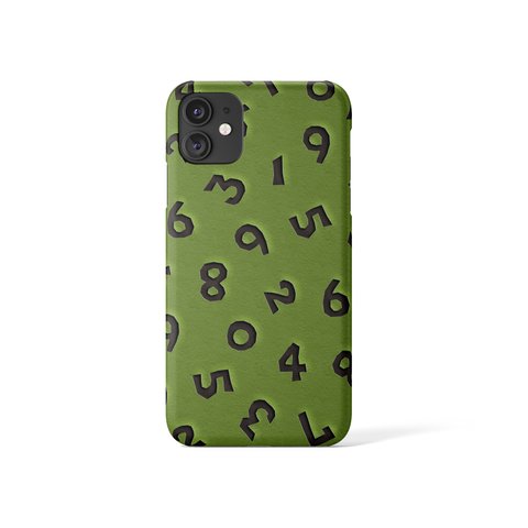 数字でPOPに♪和風カラーでカットペーパー・切り絵風のiPhone・スマホケース☆名入れ可能☆　09