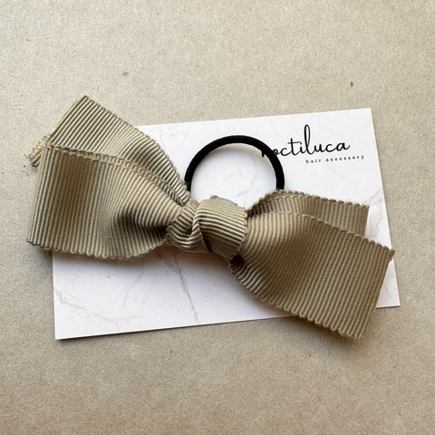 simple ribbon 【beige】