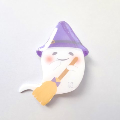 ほうきおばけちゃんのブローチ🎃