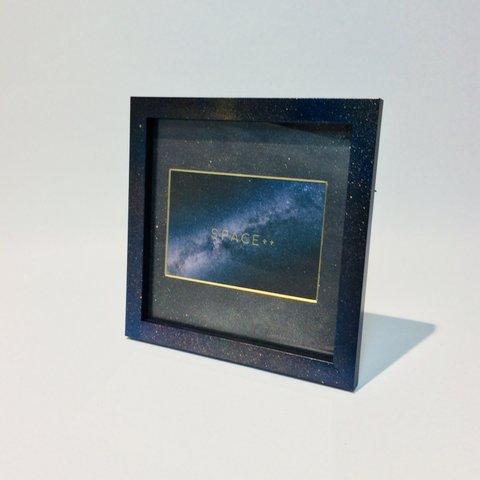 Galaxy Photo Frame (Medium size)｜銀河柄フォトフレーム(ハガキサイズ)【想い出を飾ろう♪】