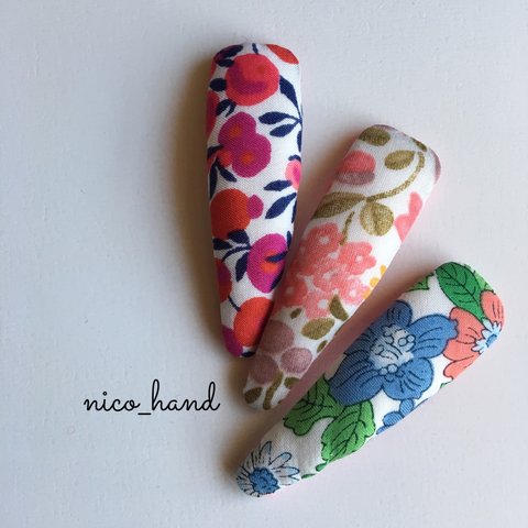 現品3本SET＊リバティ・ヘアピン・ぱっちんピン