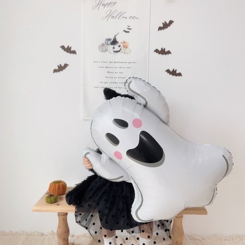 O_003【 Halloween balloon OBAKE 】 お化け バルーン 撮影 アイテム 撮影小物 ハロウィン パーティー おうちスタジオ 撮影アイテム 飾り付け 