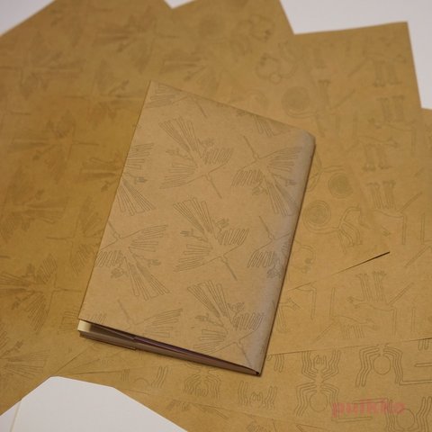 紙製ブックカバー　ナスカの地上絵