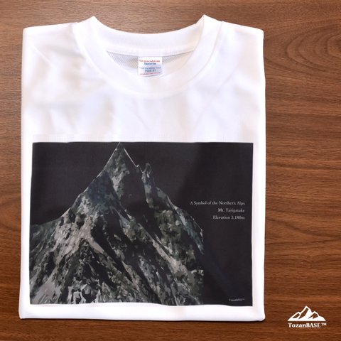 槍ヶ岳 Tシャツ ホワイト ブラック ドライ 吸収速乾 山 登山 迷彩 カモフラージュ柄