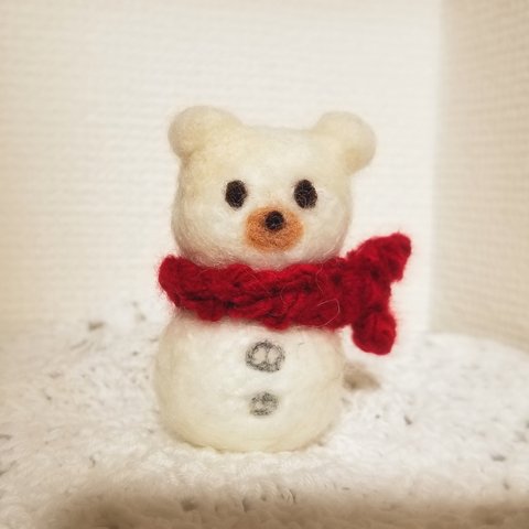 雪だるま クマさん クリスマス