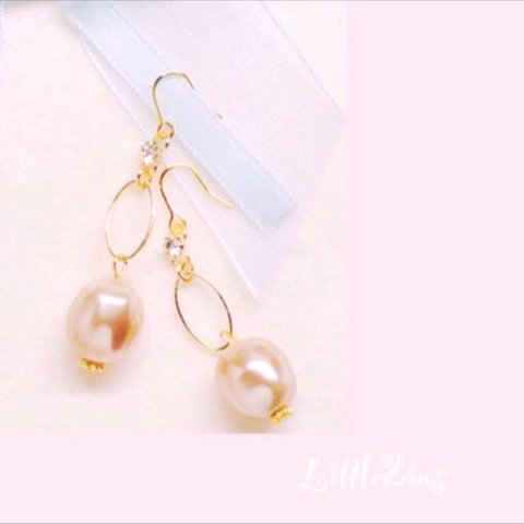 バロックパール♡ピアス