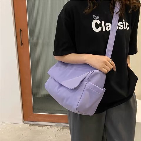 ファッションシンプル布　レディース日常用　ショルダーバッグ