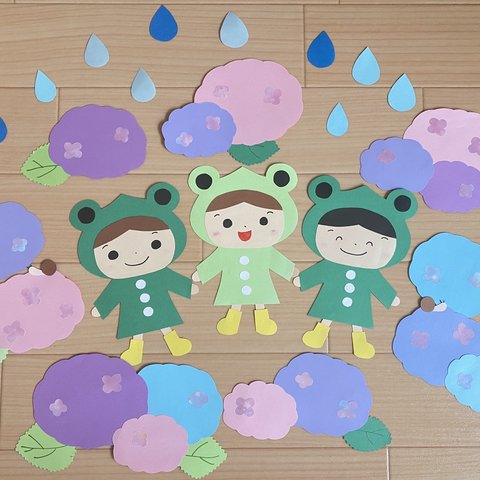 梅雨　壁面🐸6月