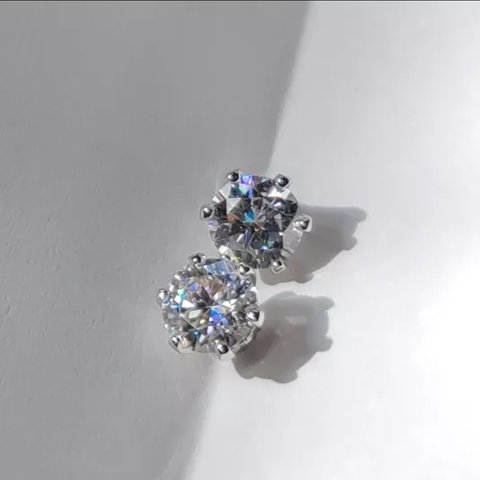 モアッサナイト　0.5ct/1ct/2ct/3ct　ピアス  ATT011　モアサナイト　