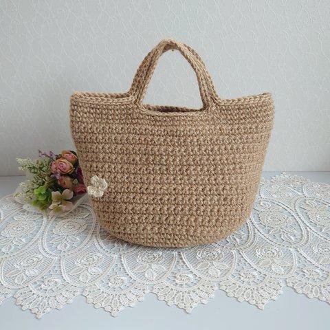 麻ひもbag＊小花