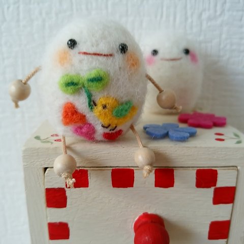 🐤ハンドメイド🐤羊毛フェルト🐤たまごちゃん🐤