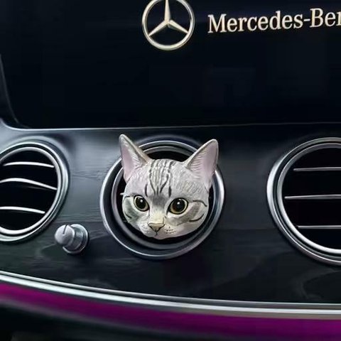 オーダーメイド　愛犬・愛猫ペット　車用香水 クリップ型 